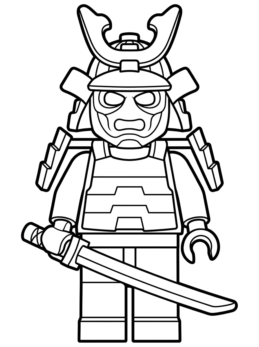 Ninjago Samurai in schwerer Rüstung