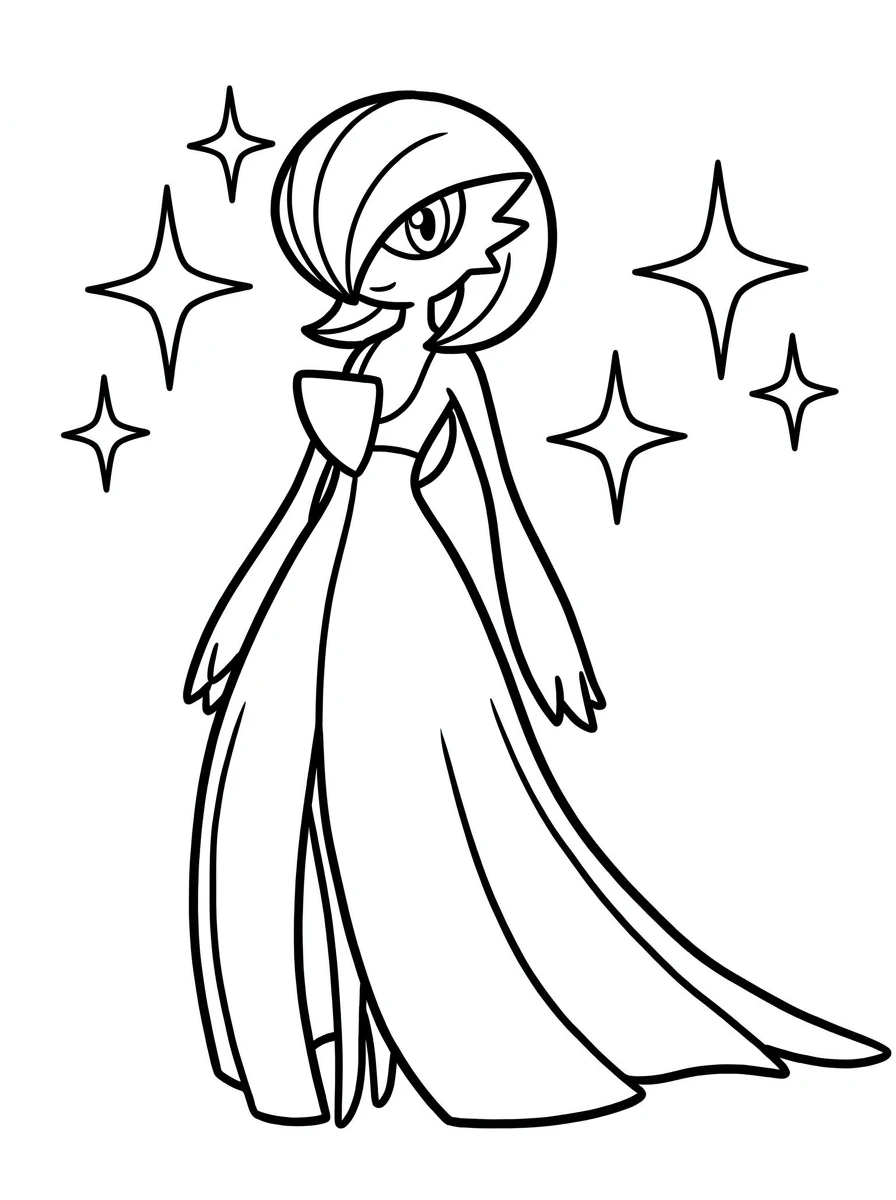 Elegantes Gardevoir im Sternenglanz