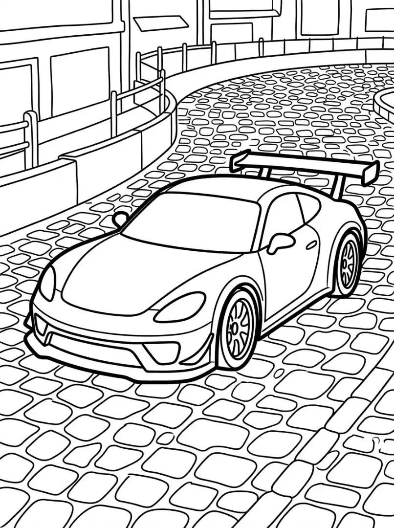Dragster mit Bremsfallschirm