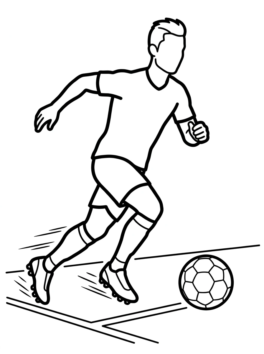 Ronaldo Ausmalbilder beim Sprint