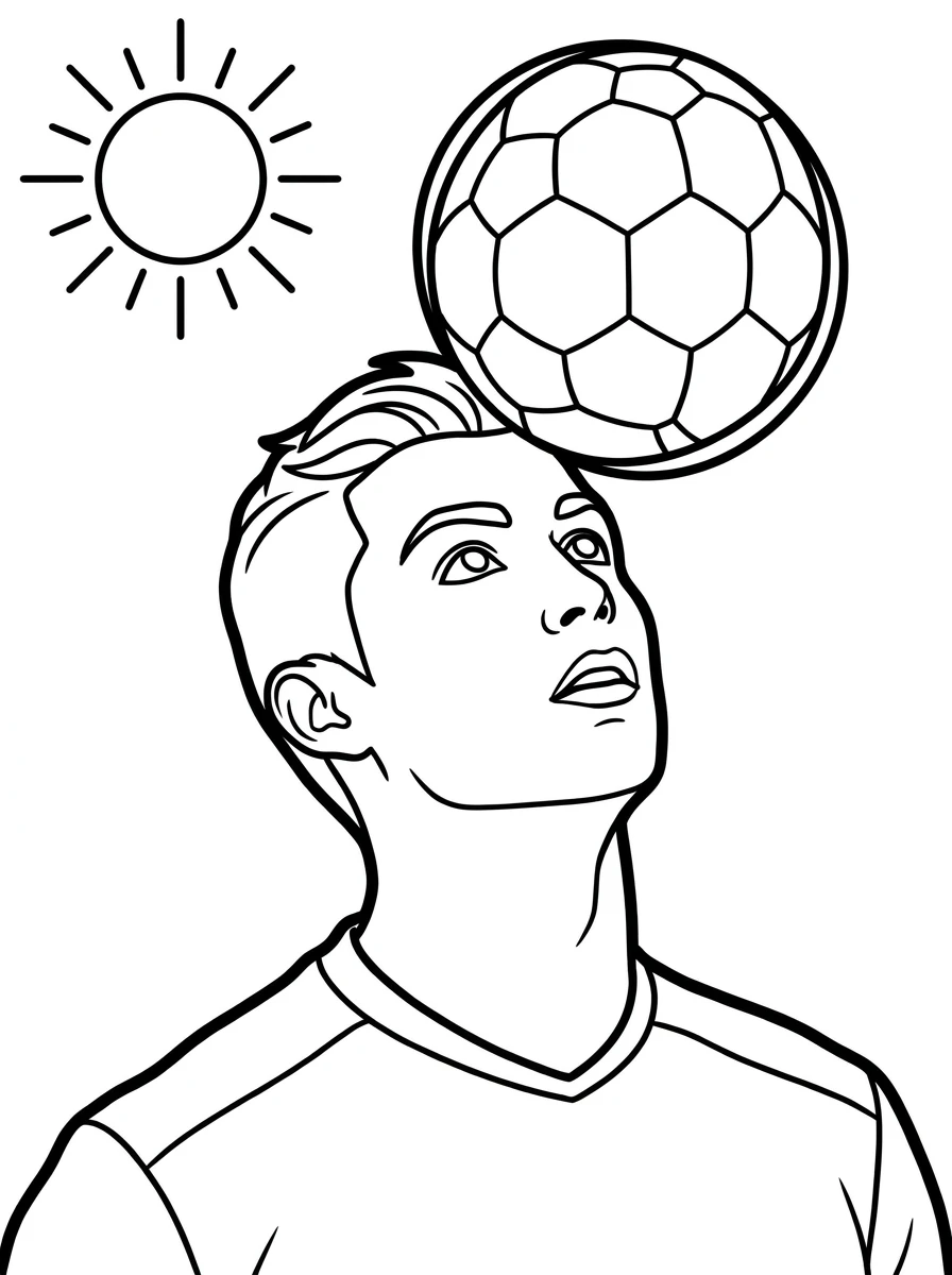 Cristiano Ronaldo beim Aufwärmen