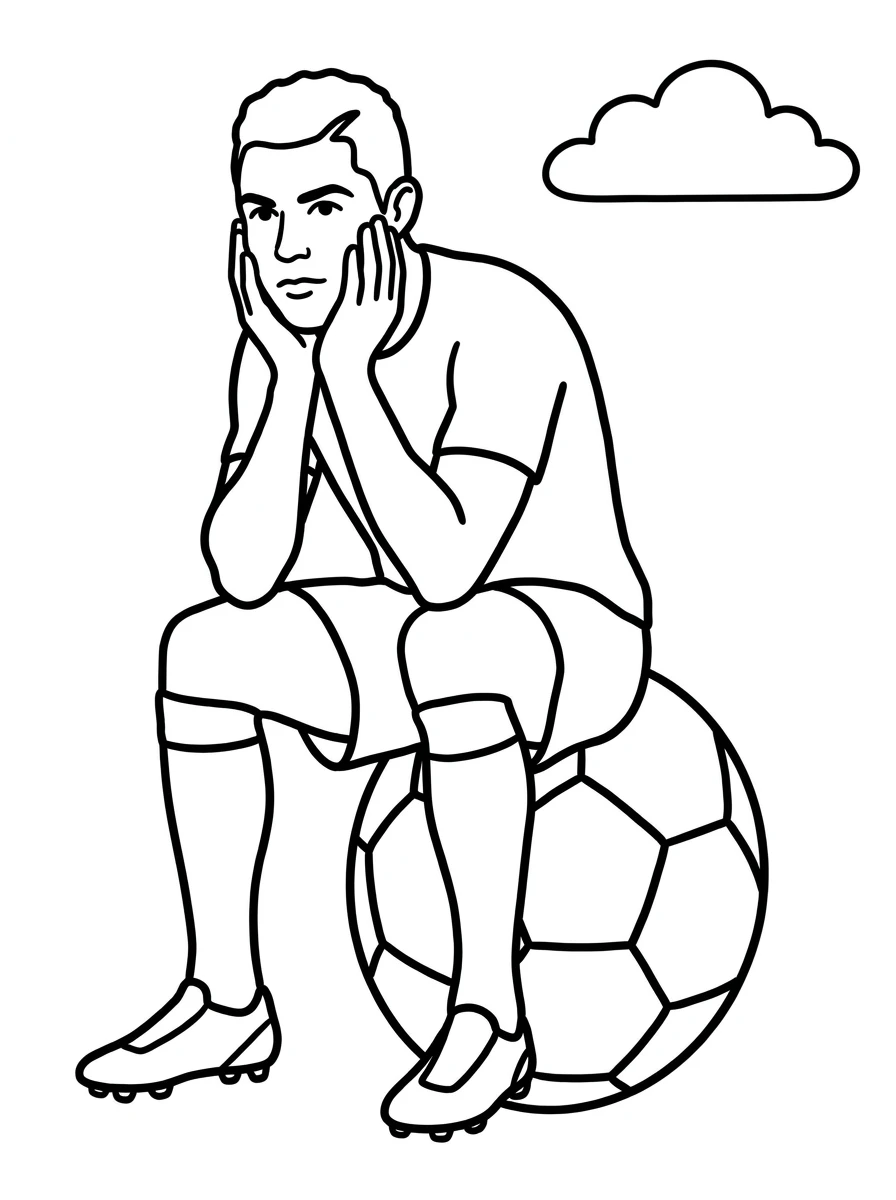 Ronaldo auf dem Fußball
