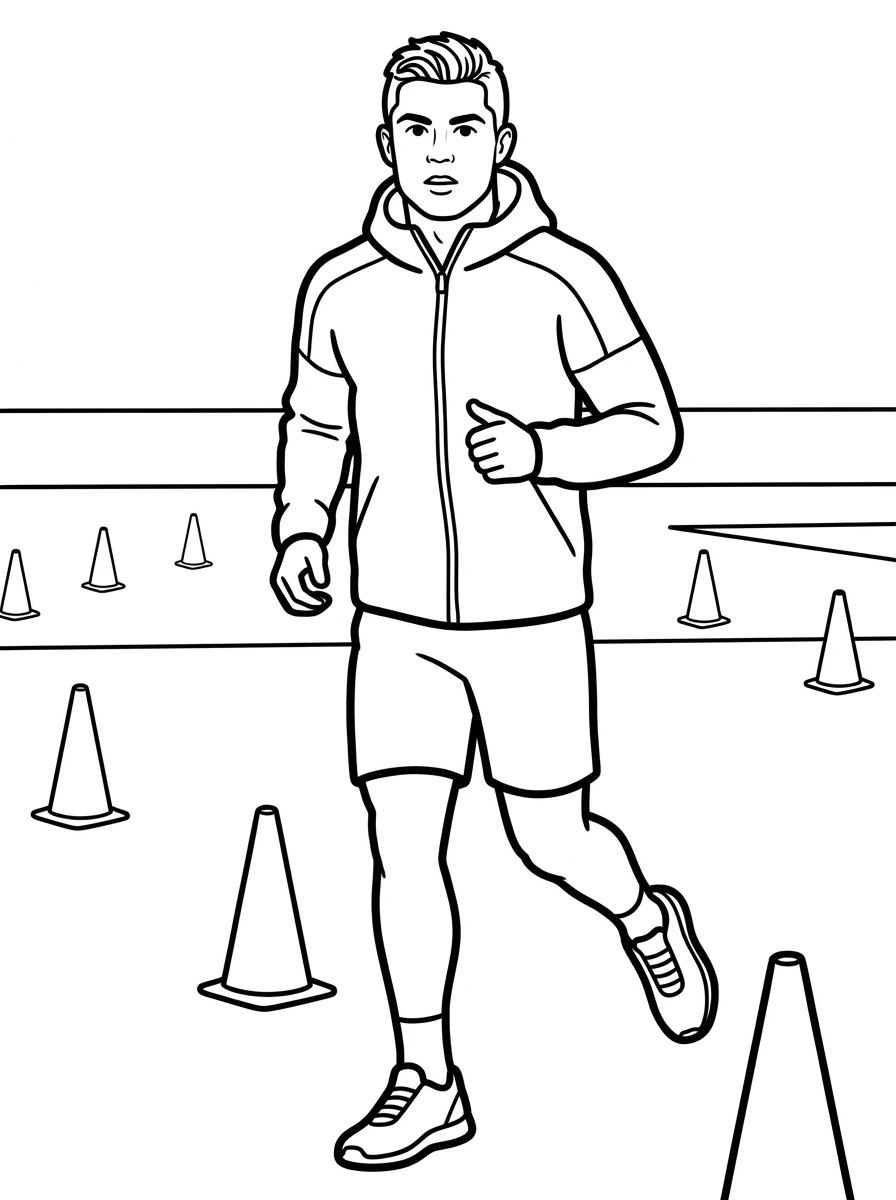 Ronaldo joggt beim Training