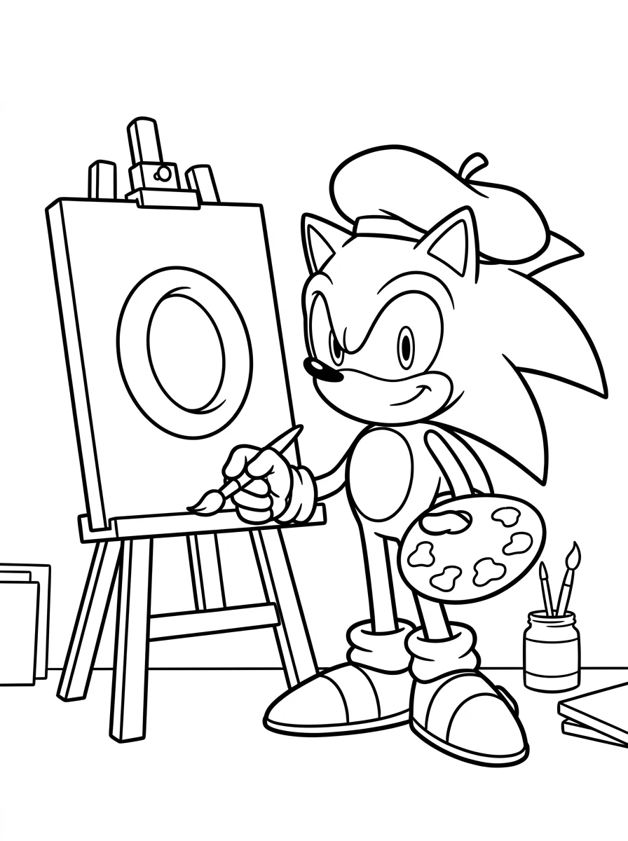 Sonic malt einen Goldring