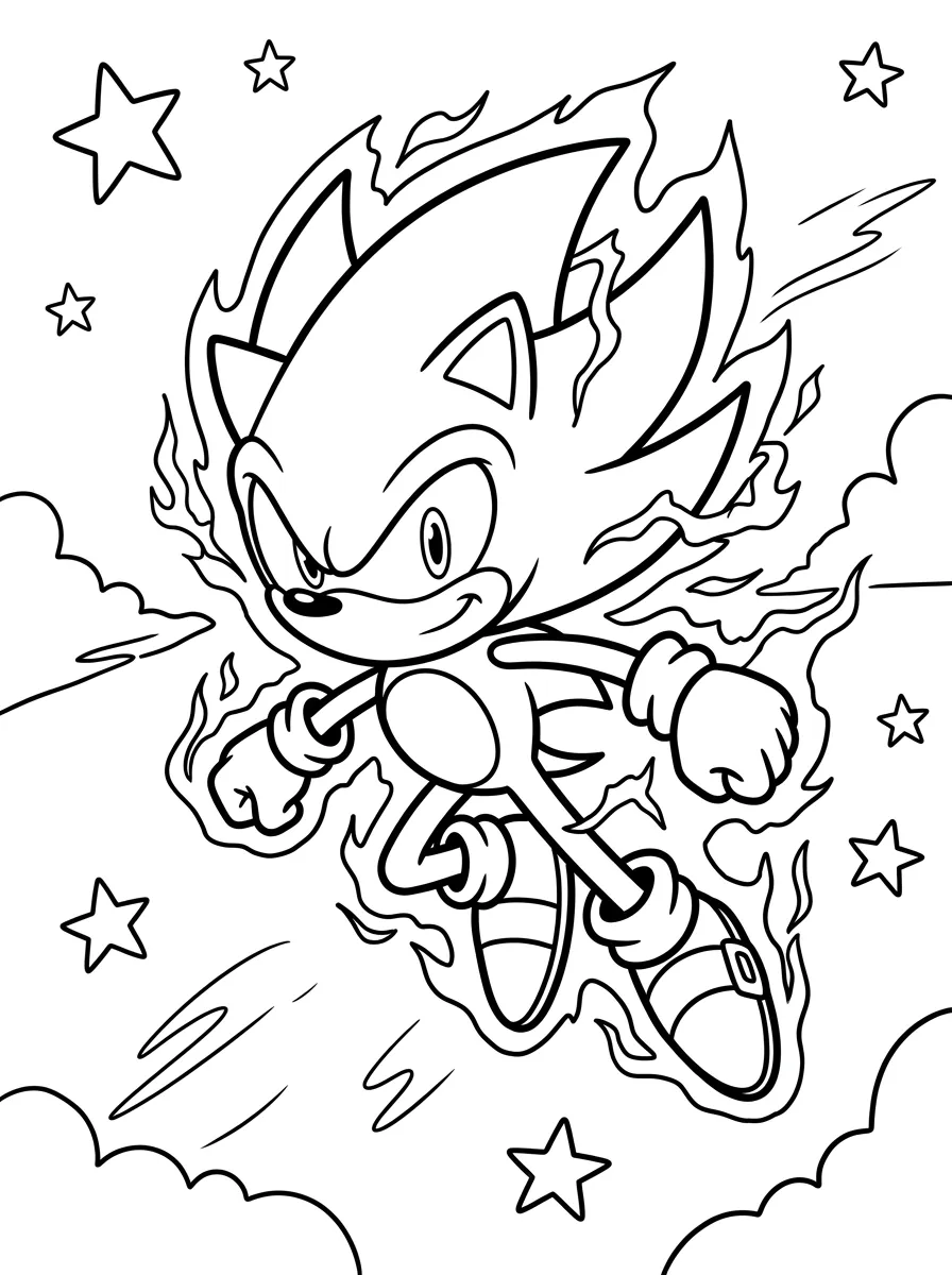 Super Sonic im wilden Flug