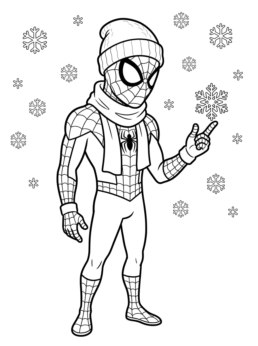 Spiderman im Winter