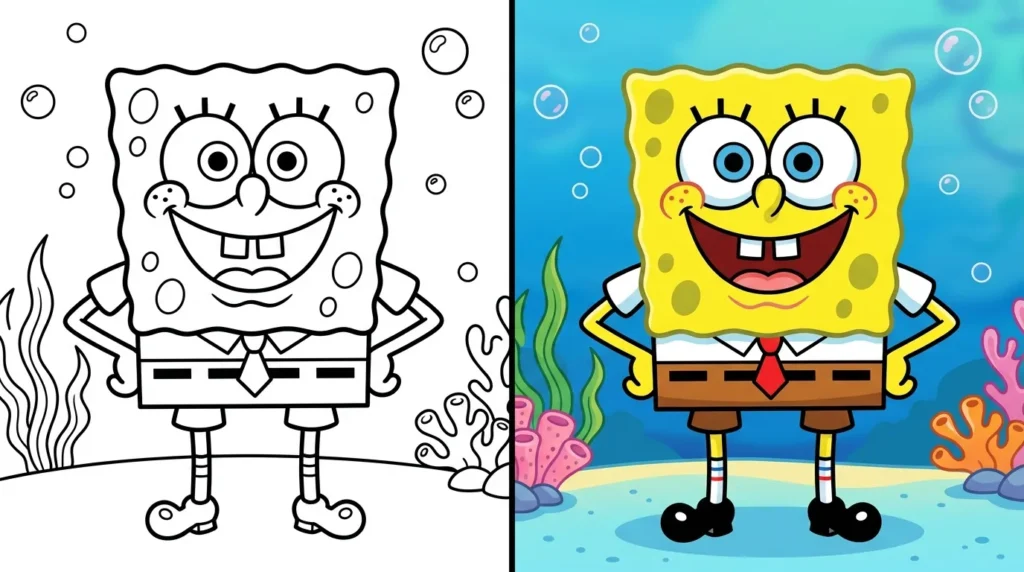 spongebob ausmalbilder Ausmalbild