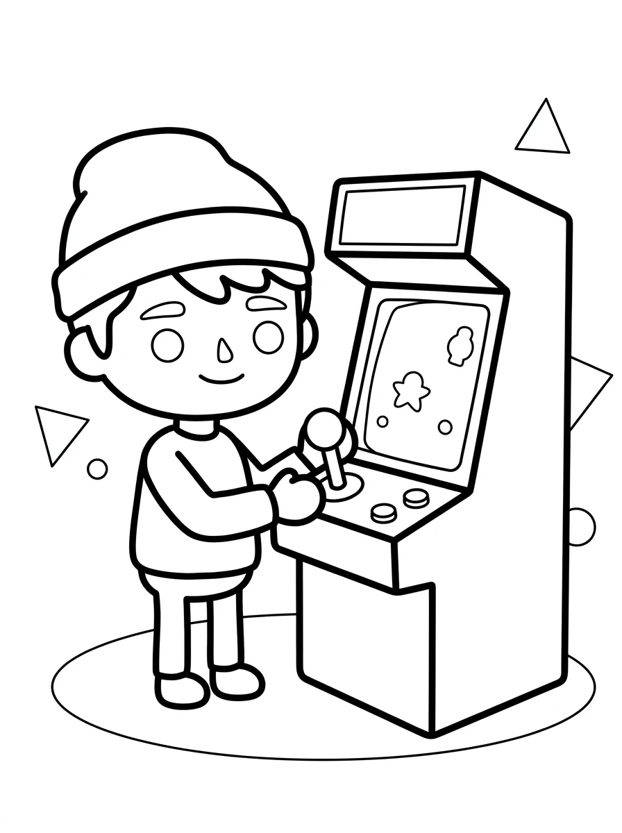 Toca Boca Zeke am Spielautomaten