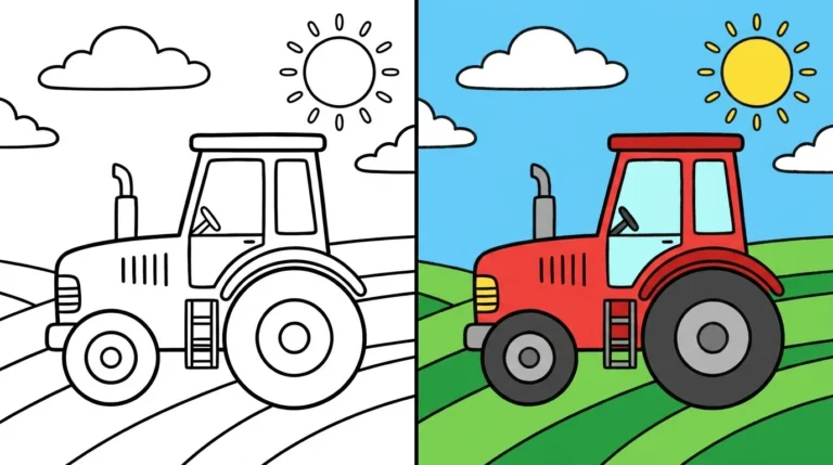 traktor ausmalbild Ausmalbild